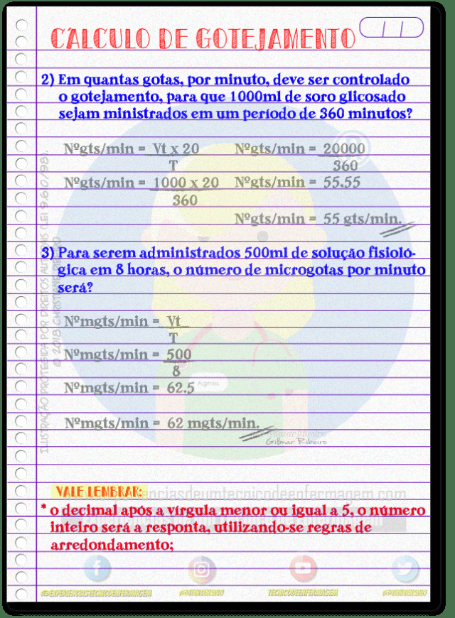 Pr Tica De C Lculo De Gotejamento Exerc Cios Em Pdf Com Respostas E